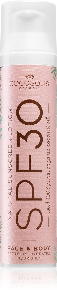 Натуральный солнцезащитный лосьон SPF 30 Cocosolis, 100 мл
Натуральный солнцезащитный лосьон SPF 30 Cocosolis, 100 мл