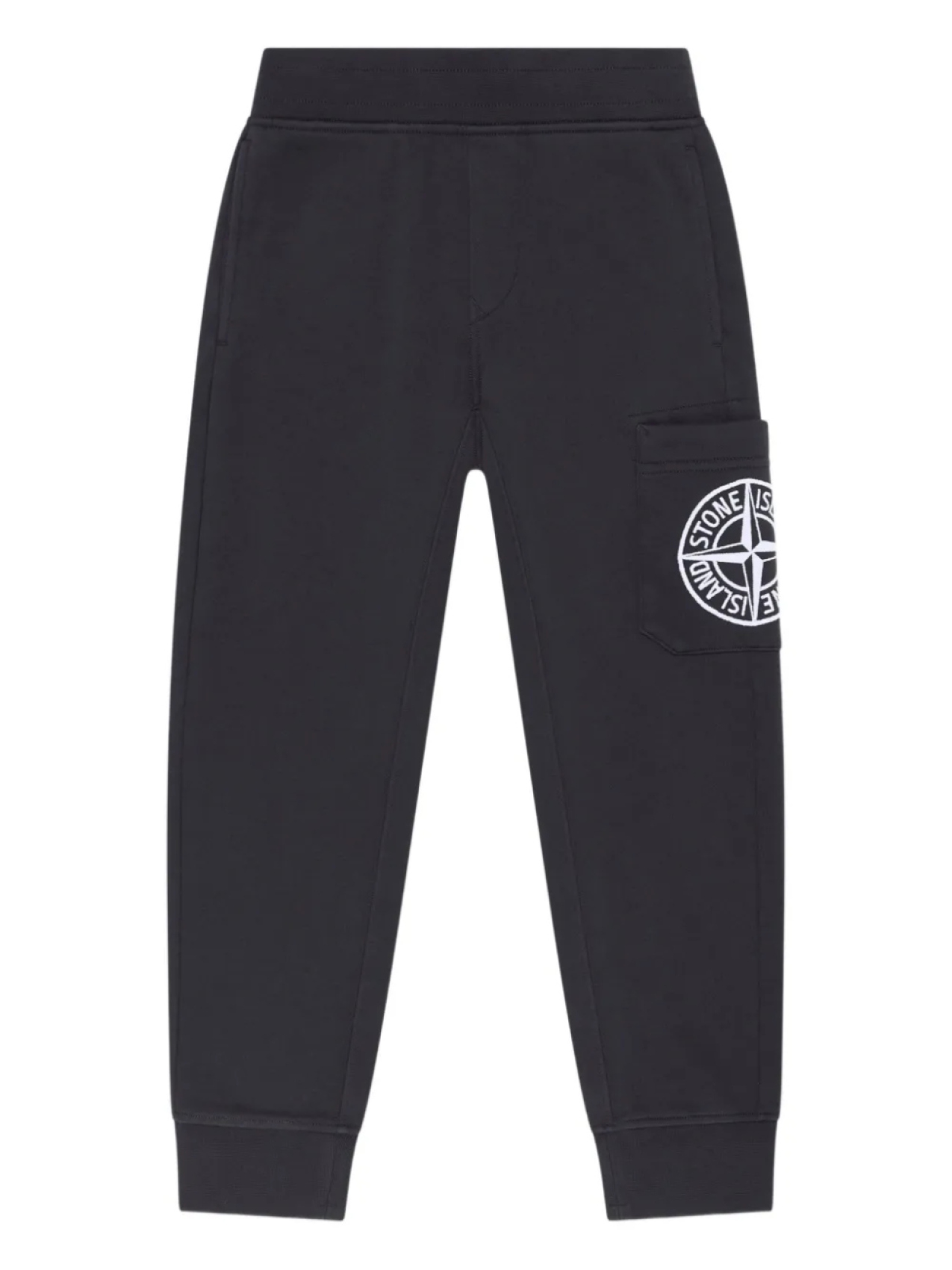 Спортивные брюки Stone Island Junior из хлопка с вышитым логотипом, синий 
Спортивные брюки Stone Island Junior из хлопка с вышитым логотипом, синий