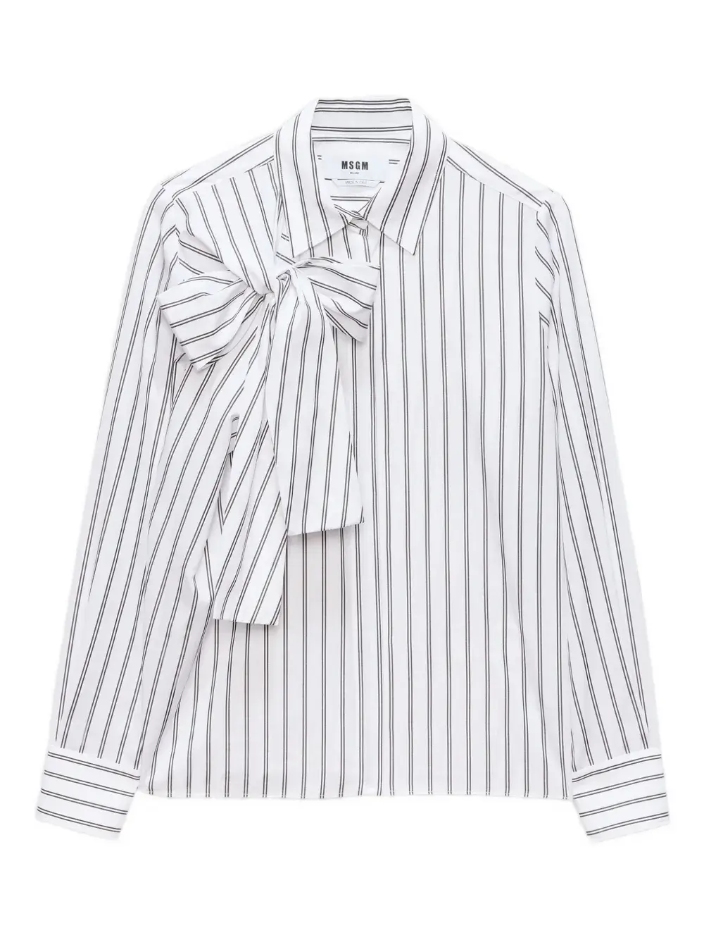 Рубашка в полоску с бантом MSGM, белый
Рубашка в полоску с бантом MSGM, белый