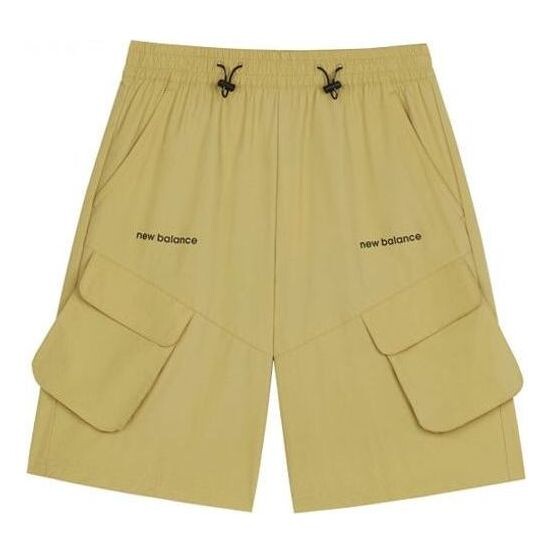 Шорты с логотипом и карманом-карго New Balance, хаки 
Шорты с логотипом и карманом-карго New Balance, хаки