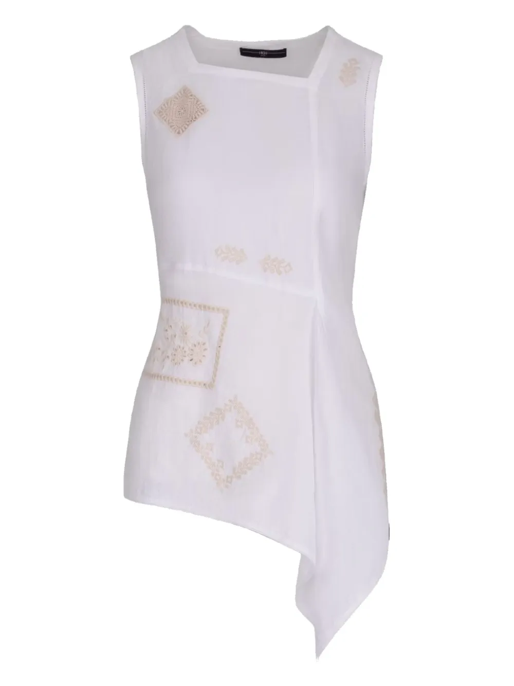 Вышитый асимметричный топ High, белый
Вышитый асимметричный топ High, белый