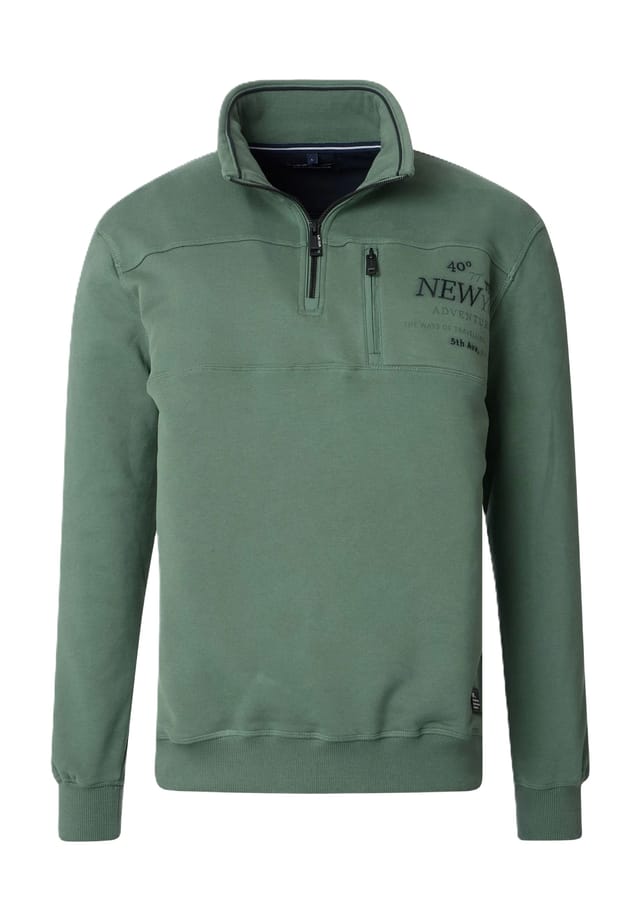 Толстовка с воротником-стойкой Casamoda, зеленый
Толстовка с воротником-стойкой Casamoda, зеленый