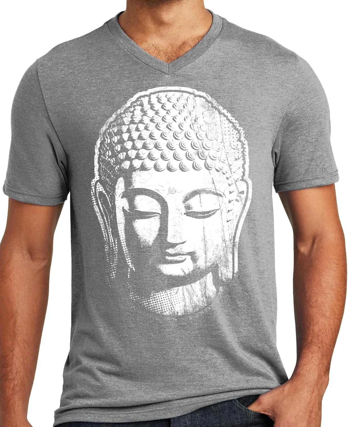Мужская футболка Big Buddha Head с V-образным вырезом Yoga Clothing For You
Мужская футболка Big Buddha Head с V-образным вырезом Yoga Clothing For You
