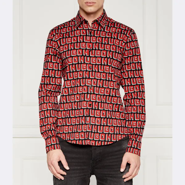 Эргономичная рубашка приталенного кроя Hugo, черный
Эргономичная рубашка приталенного кроя Hugo, черный