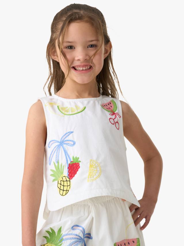 Детский вышитый топ-ракушка Angel & Rocket, белый/разноцветный
Детский вышитый топ-ракушка Angel & Rocket, белый/разноцветный