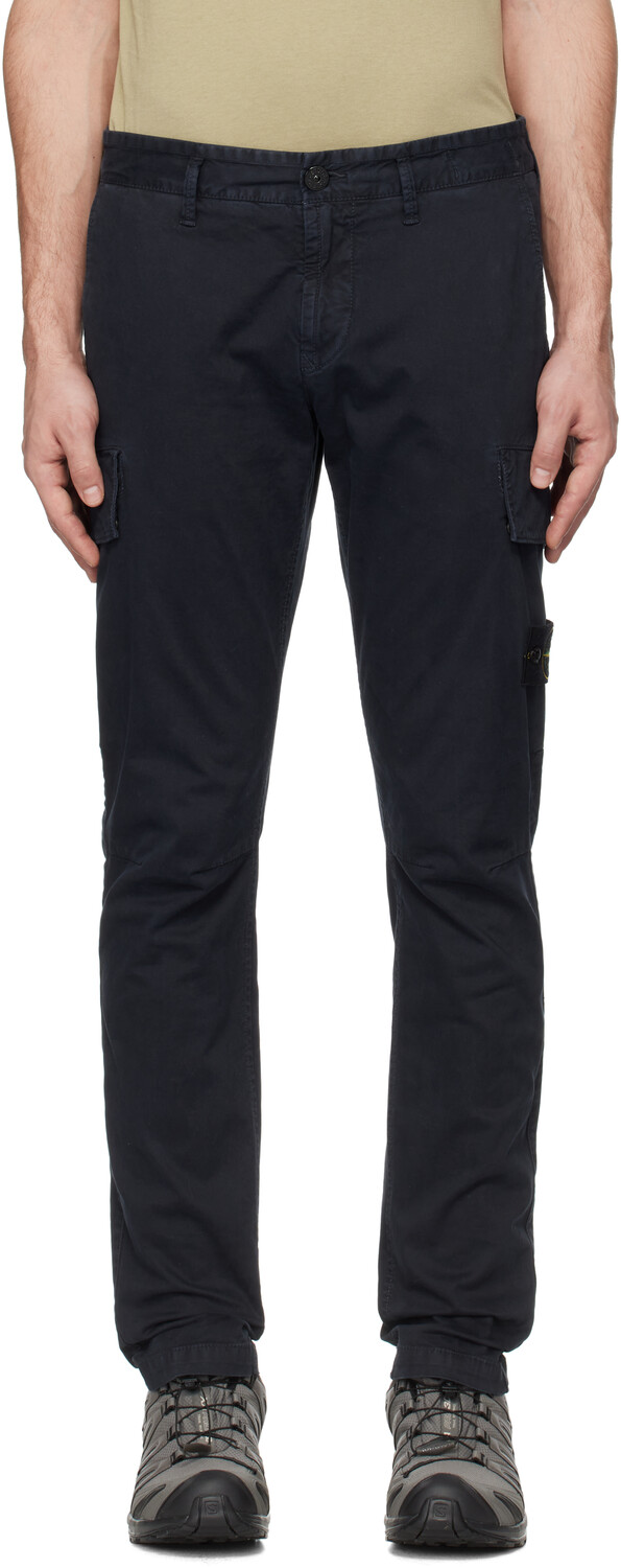 Темно-синие органические брюки-карго Broken Twill 'OLD' Stone Island
Темно-синие органические брюки-карго Broken Twill 'OLD' Stone Island