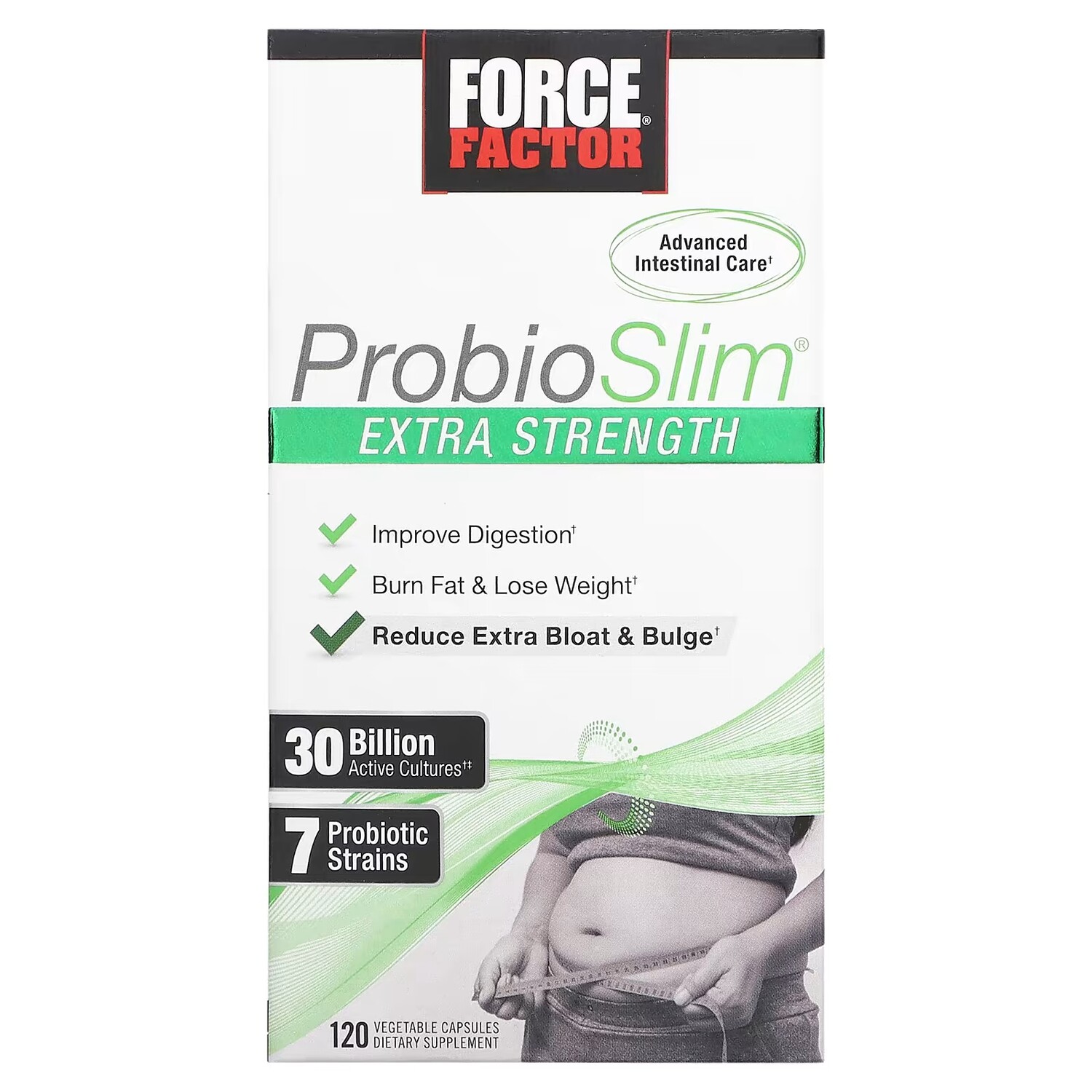 Force Factor ProbioSlim Extra Strength 30 миллиардов КОЕ, 120 растительных капсул 
Force Factor ProbioSlim Extra Strength 30 миллиардов КОЕ, 120 растительных капсул