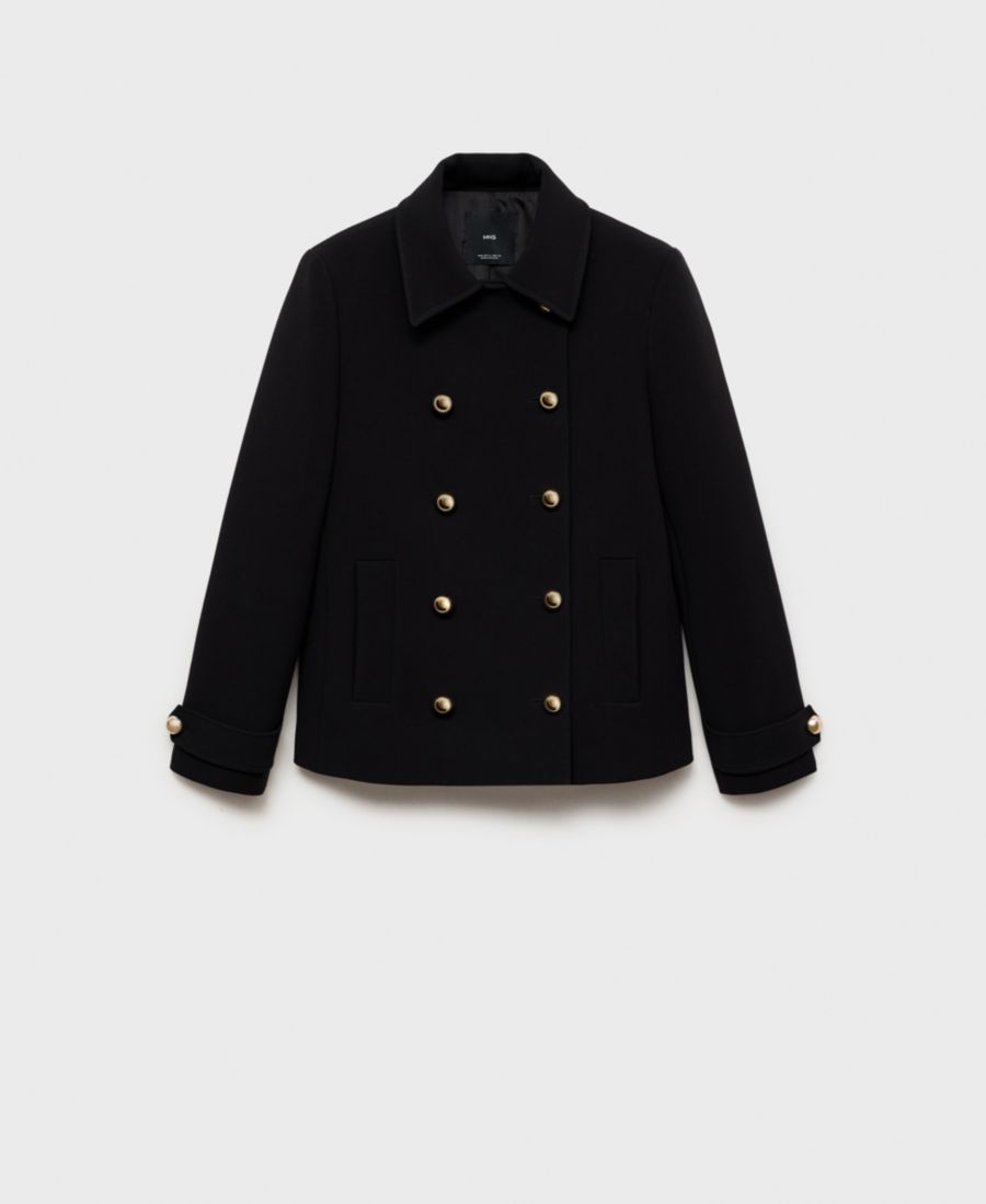 Женский двубортный жакет с лацканами MANGO, Black
Женский двубортный жакет с лацканами MANGO, Black