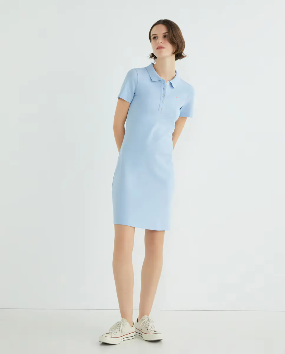 Поло-платье облегающее пике Tommy Hilfiger, светло-голубой
Поло-платье облегающее пике Tommy Hilfiger, светло-голубой