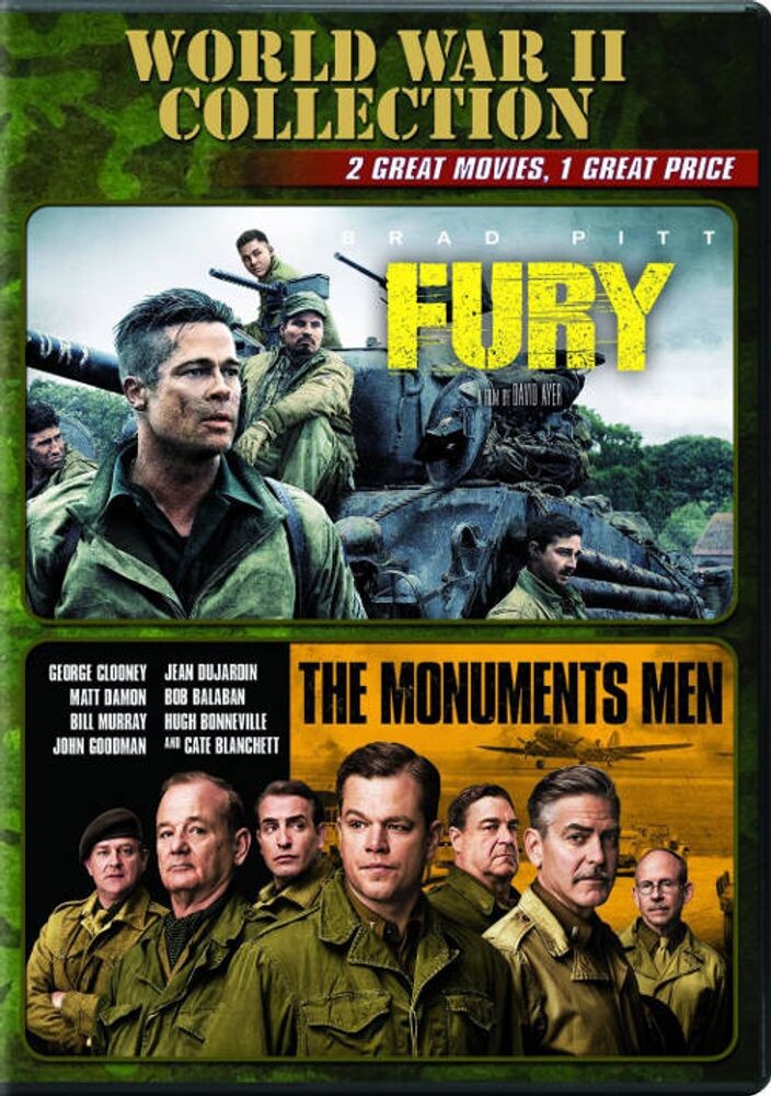 Диск DVD Fury / Monuments Men
Диск DVD Fury / Monuments Men