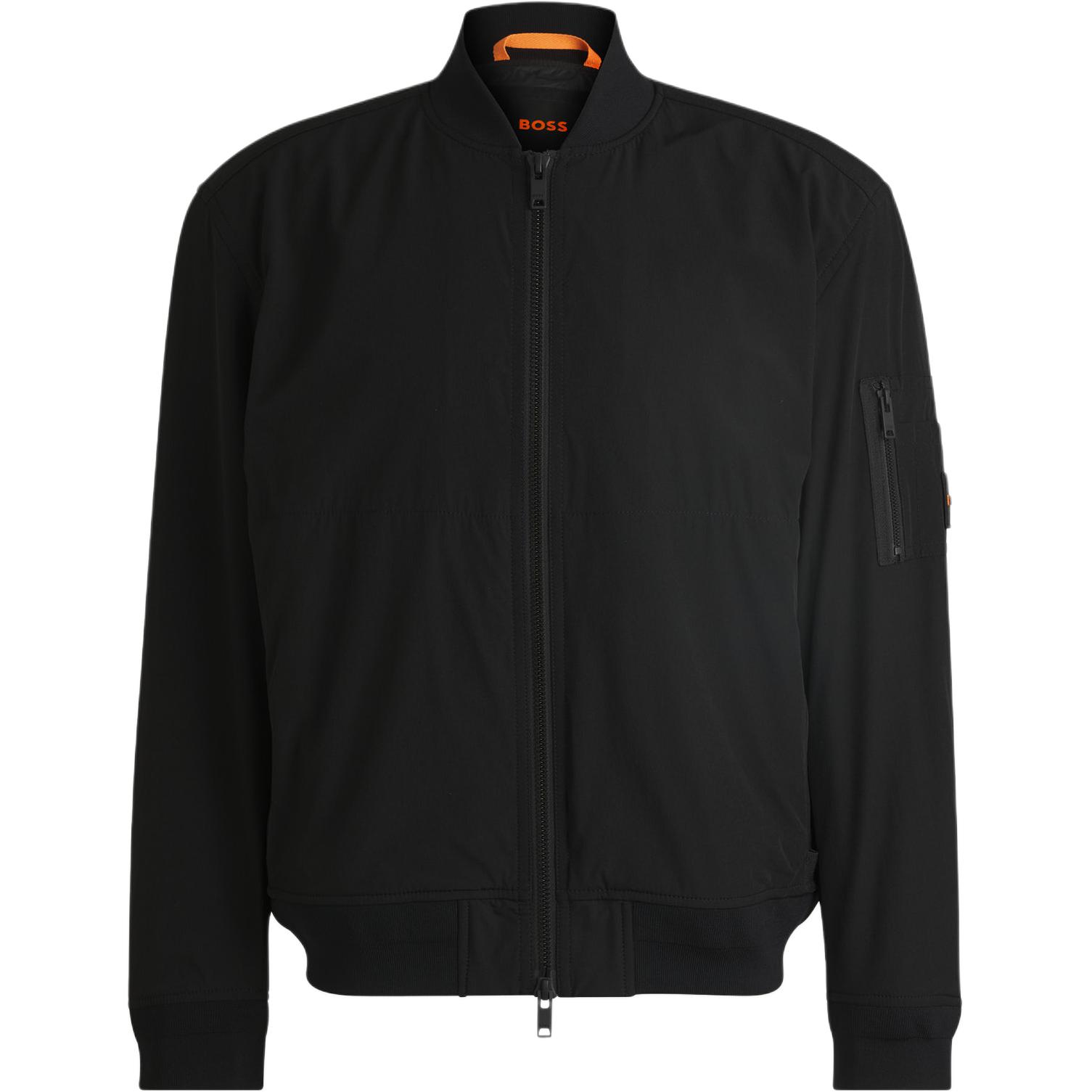 HUGO BOSS Босс водоотталкивающая куртка с молнией, Black
HUGO BOSS Босс водоотталкивающая куртка с молнией, Black