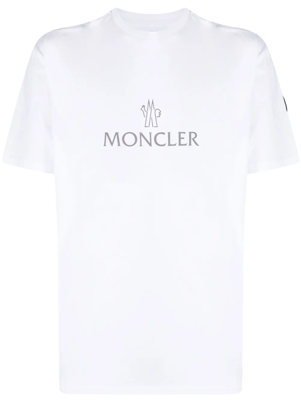 Футболка с логотипом MONCLER, белый 
Футболка с логотипом MONCLER, белый