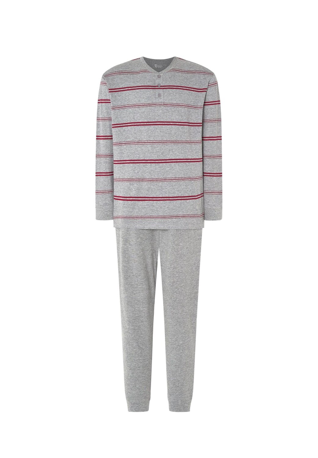 Мужская пижама длинная трикотажная на пуговицах в полоску серая El Búho NOCTURNO, серый
Мужская пижама длинная трикотажная на пуговицах в полоску серая El Búho NOCTURNO, серый