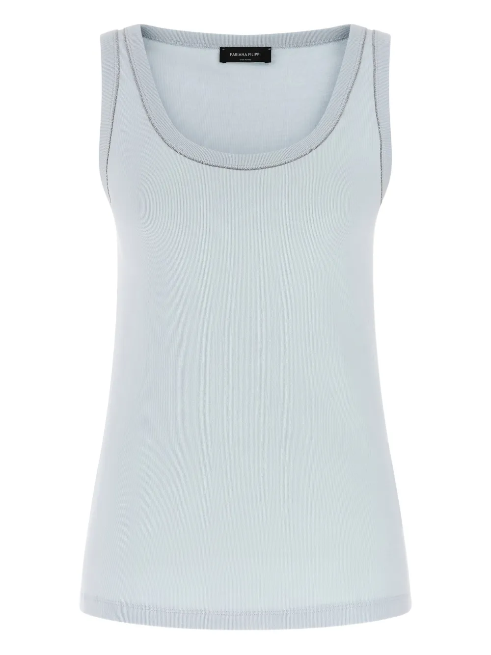 Топ с круглым вырезом и украшением в виде драгоценностей Fabiana Filippi, синий
Топ с круглым вырезом и украшением в виде драгоценностей Fabiana Filippi, синий