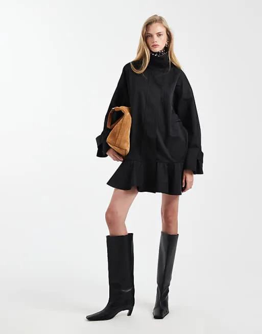 Черное платье мини с тренчем ASOS DESIGN
Черное платье мини с тренчем ASOS DESIGN