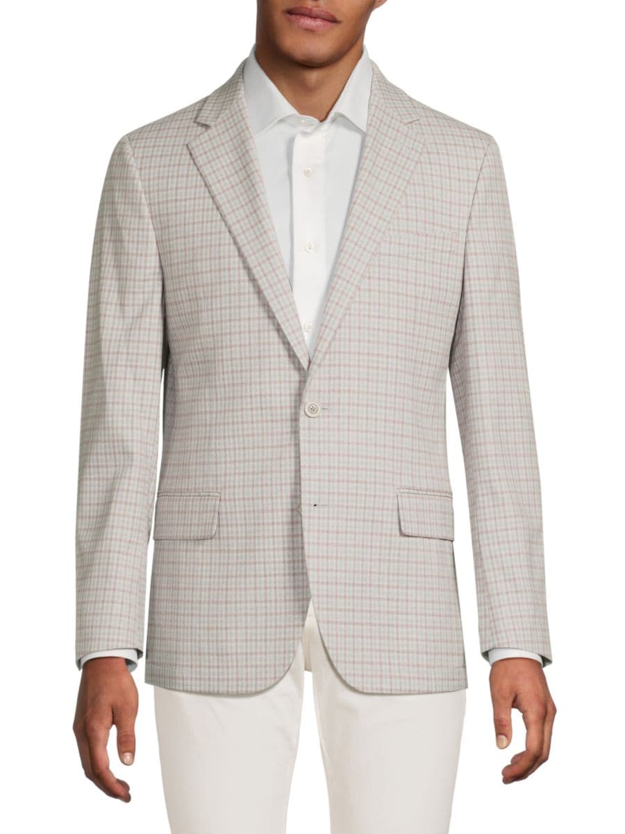 Приталенный блейзер в клетку Original Penguin, светло-серый
Приталенный блейзер в клетку Original Penguin, светло-серый