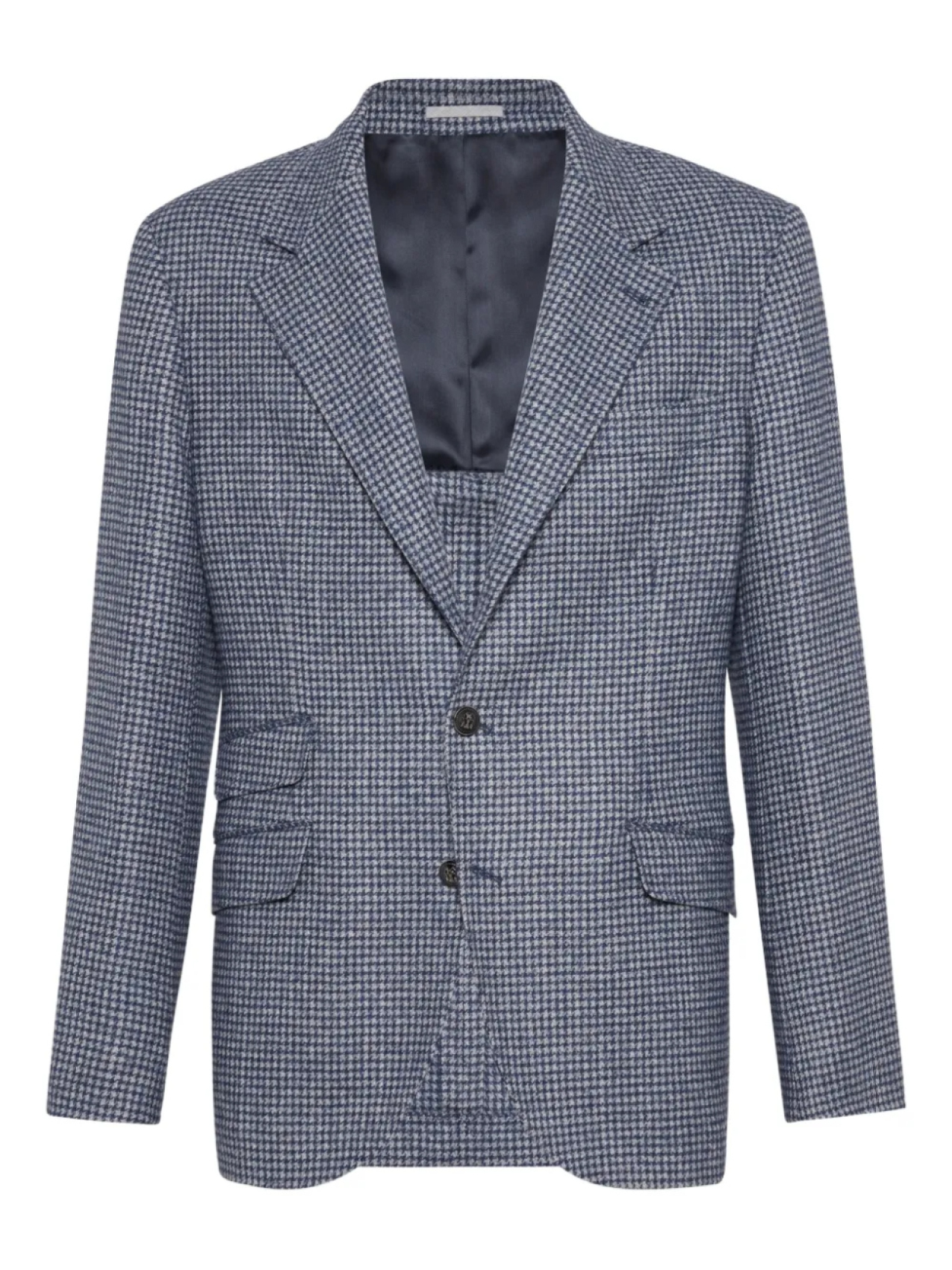 Блейзер в клетку «собачья лапа» Brunello Cucinelli, синий
Блейзер в клетку «собачья лапа» Brunello Cucinelli, синий