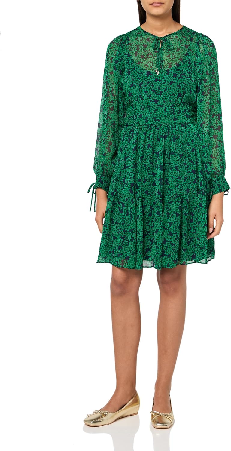 Женское платье Tommy Hilfiger с завязкой на горловине и манжетами, рукавами-фонариками, приталенным кроем и расклешенной юбкой длиной до колена, Abundant Green Multi
Женское платье Tommy Hilfiger с завязкой на горловине и манжетами, рукавами-фонариками, приталенным кроем и расклешенной юбкой длиной до колена, Abundant Green Multi