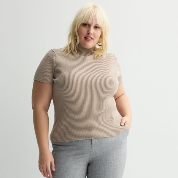 Топ с короткими рукавами и воротником-стойкой большого размера Nine West, цвет medium beige
Топ с короткими рукавами и воротником-стойкой большого размера Nine West, цвет medium beige