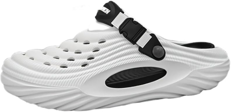 Мужские стильные сабо на подскоке - дышащие, комфортная толстая подошва для использования в помещении и на улице Clolinde, белый
Мужские стильные сабо на подскоке - дышащие, комфортная толстая подошва для использования в помещении и на улице Clolinde, белый