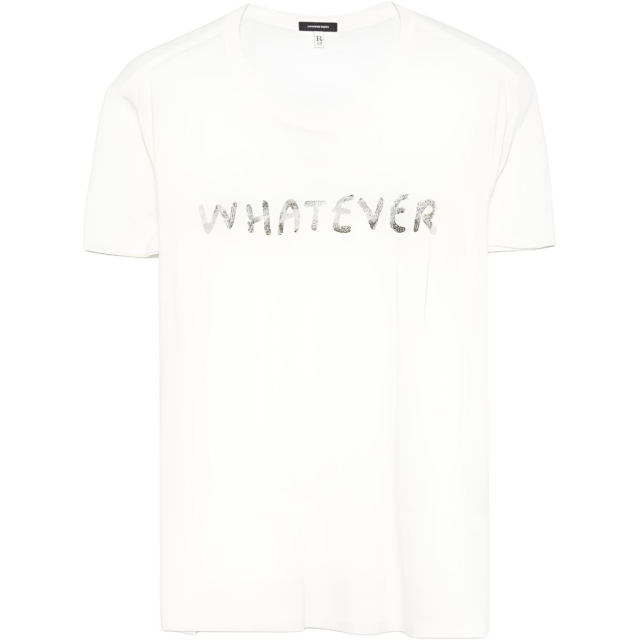 Футболка с принтом whatever R13, белый
Футболка с принтом whatever R13, белый