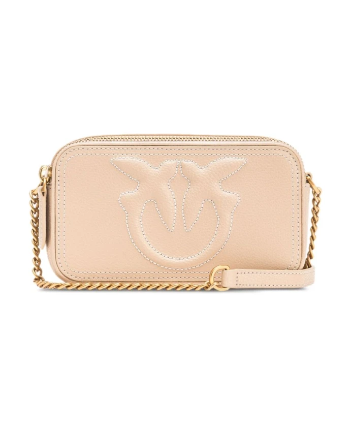 Элегантная бежевая кожаная сумка через плечо Pinko, бежевый
Элегантная бежевая кожаная сумка через плечо Pinko, бежевый