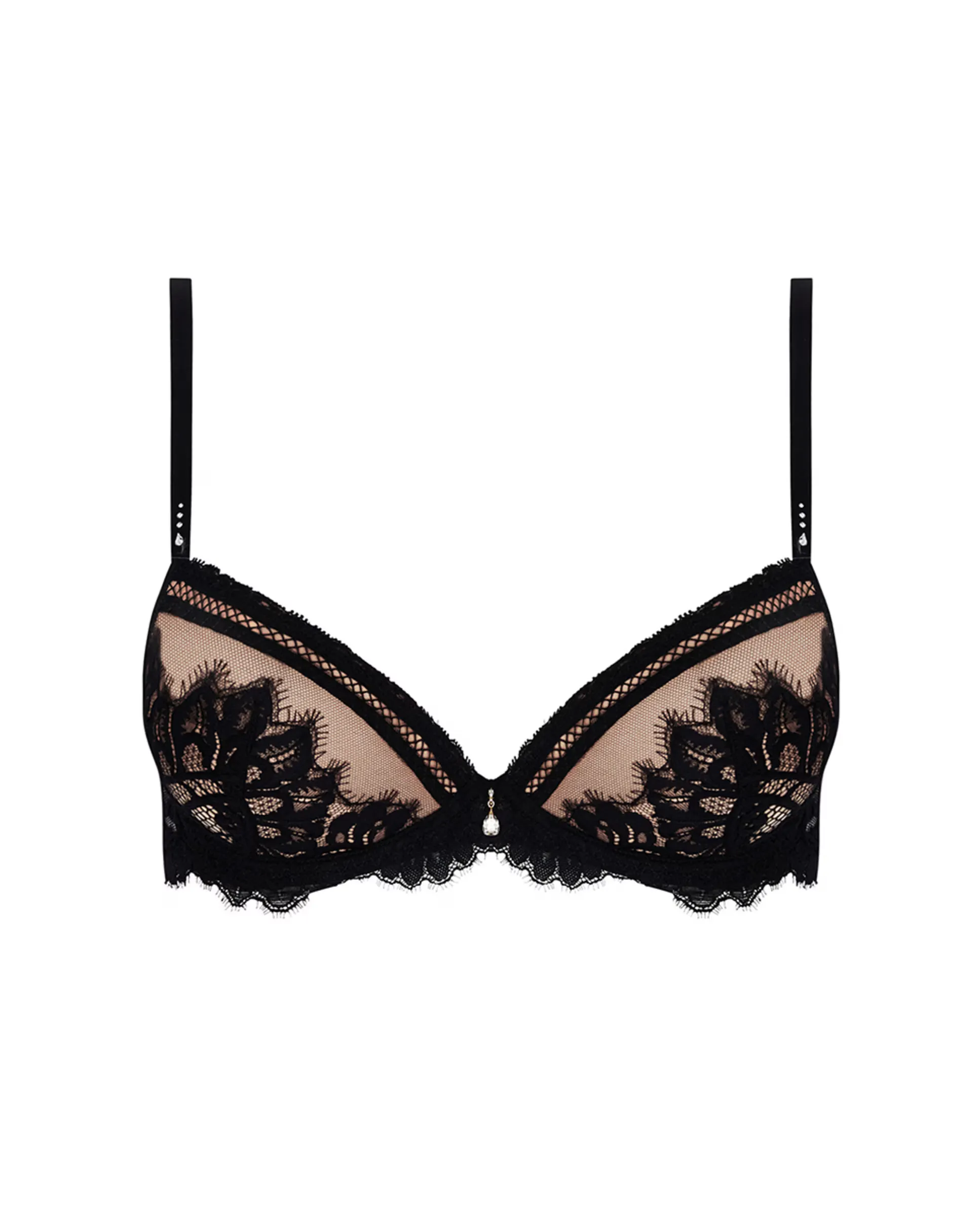 Бюстгальтер с косточками и мягкими чашками Lise Charmel, черный 
Бюстгальтер с косточками и мягкими чашками Lise Charmel, черный