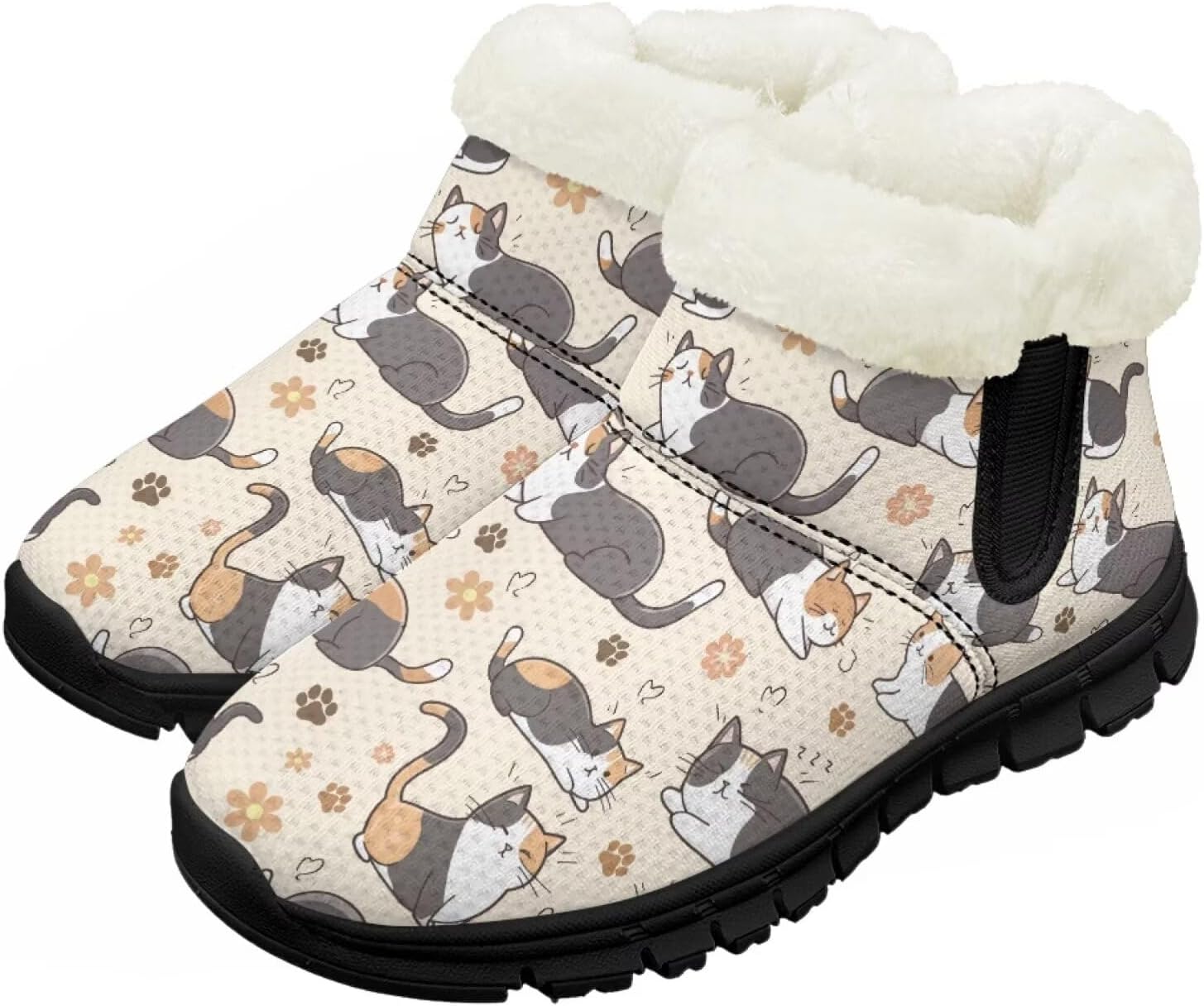 Большие и маленькие детские зимние сапоги с меховой подкладкой для девочек, пушистые сапоги, нескользящие уютные зимние ботинки для улицы Pointodoor, Cat Floral Print
Большие и маленькие детские зимние сапоги с меховой подкладкой для девочек, пушистые сапоги, нескользящие уютные зимние ботинки для улицы Pointodoor, Cat Floral Print