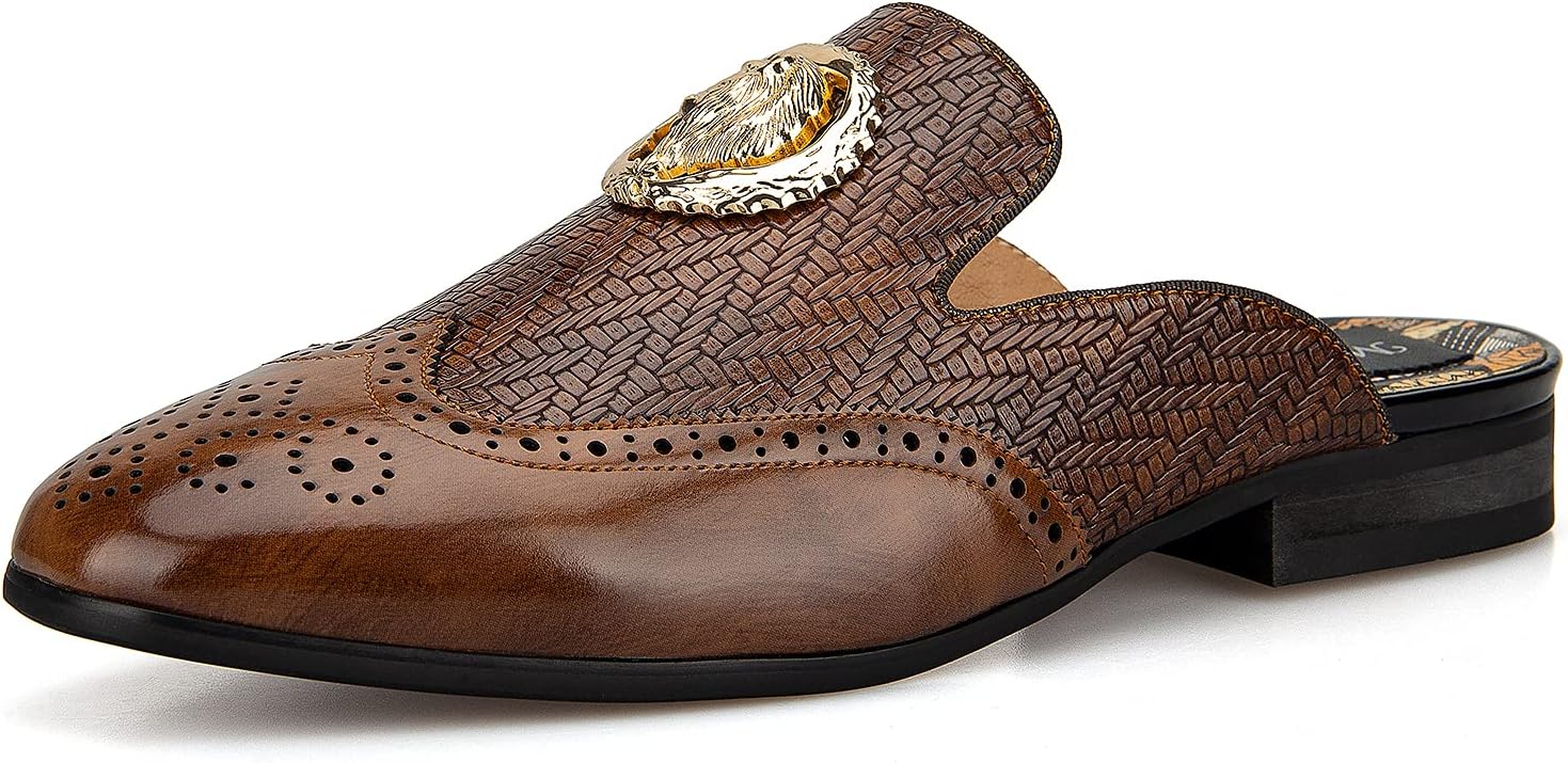 Мужские тапочки Meijiana, слипоны-лоферы из кожи, для официального и повседневного ношения, с открытой пяткой, Brown-004
Мужские тапочки Meijiana, слипоны-лоферы из кожи, для официального и повседневного ношения, с открытой пяткой, Brown-004