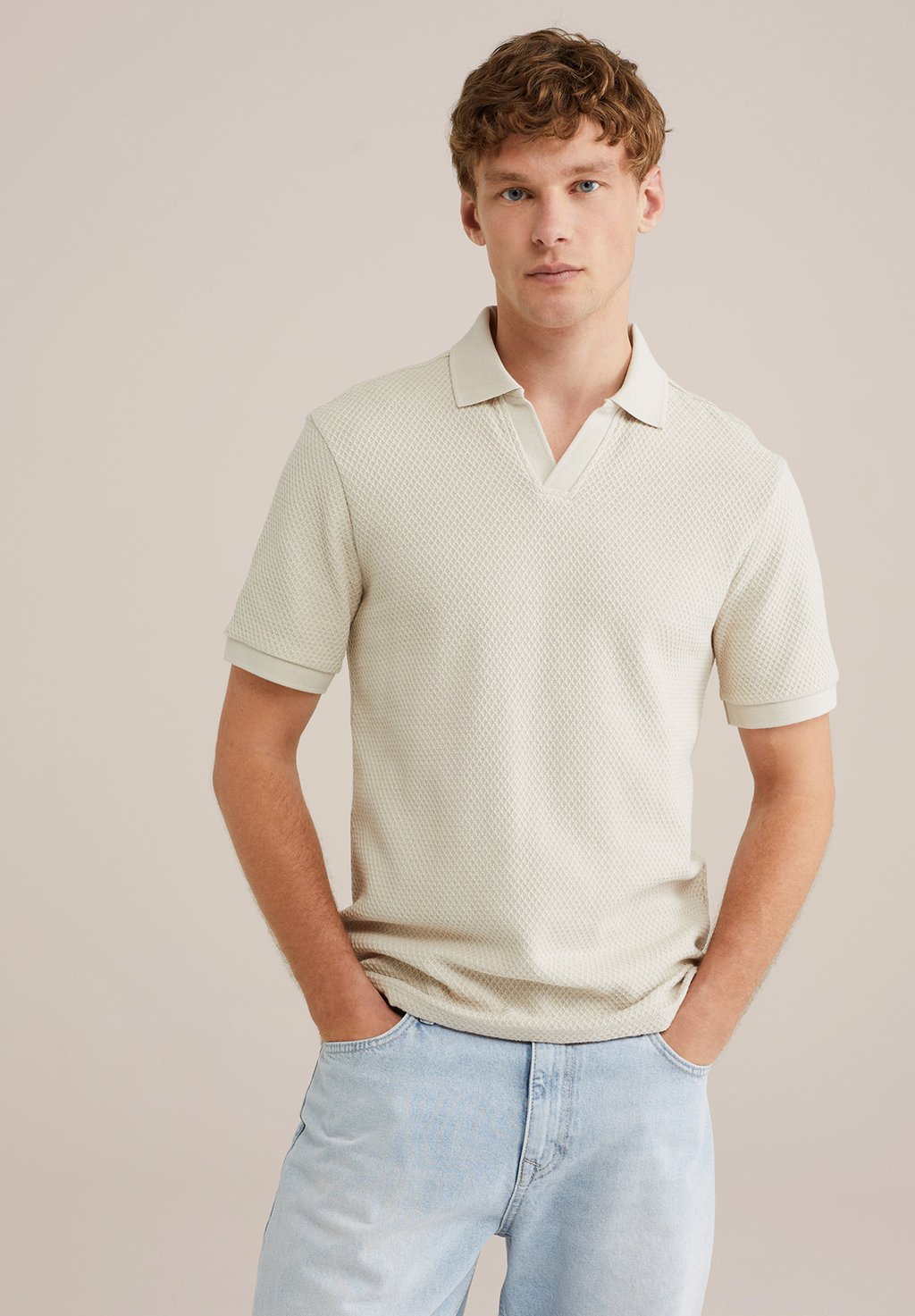 Рубашка поло WE Fashion, бежевый
Рубашка поло WE Fashion, бежевый