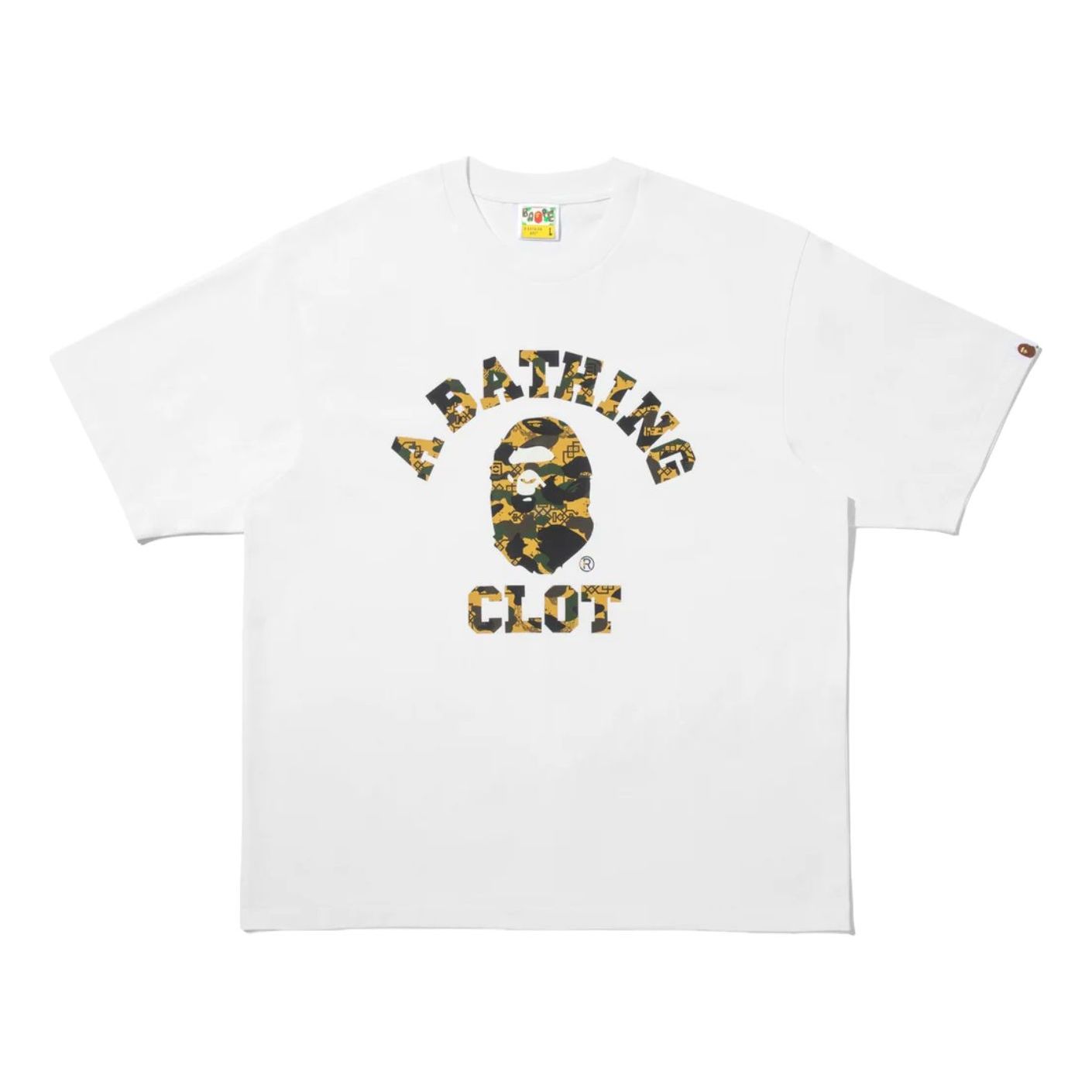 A Bathing Ape Футболка BAPE X Clot Camo College Relaxed Fit, белая
A Bathing Ape Футболка BAPE X Clot Camo College Relaxed Fit, белая