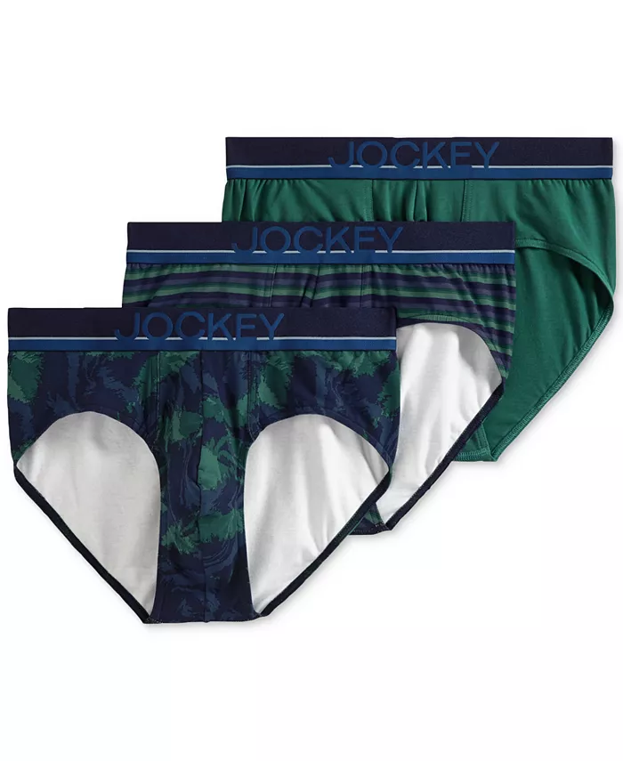 Мужские хлопковые трусы с эластаном, набор из 3 штук Jockey, зеленый
Мужские хлопковые трусы с эластаном, набор из 3 штук Jockey, зеленый