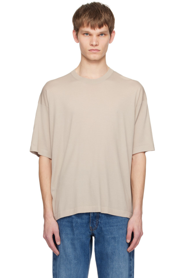 Футболка Dlomu The Row, цвет taupe 
Футболка Dlomu The Row, цвет taupe