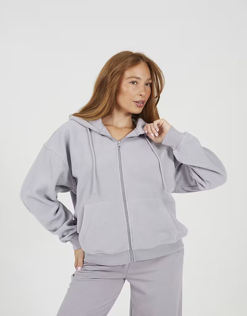 Толстовка из флиса на молнии светло-серого цвета Brave Soul
Толстовка из флиса на молнии светло-серого цвета Brave Soul