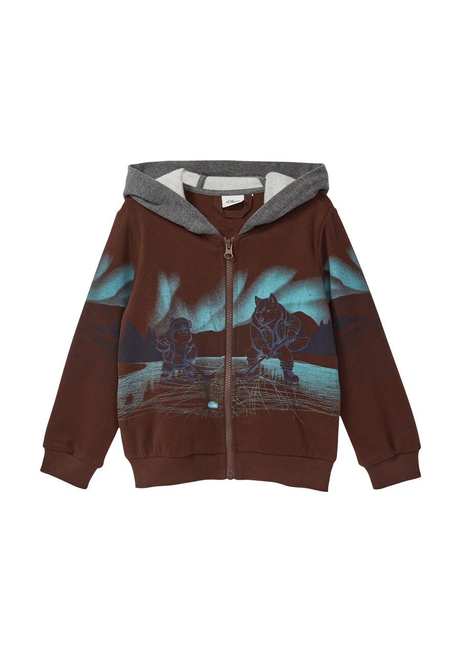 Толстовка с капюшоном на молнии s.Oliver, темно-коричневый
Толстовка с капюшоном на молнии s.Oliver, темно-коричневый