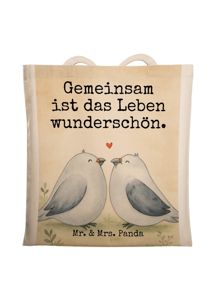 Mr. & Mrs. Panda Джутовая сумка с изображением голубей, символом любви и надписью белого цвета
Mr. & Mrs. Panda Джутовая сумка с изображением голубей, символом любви и надписью белого цвета