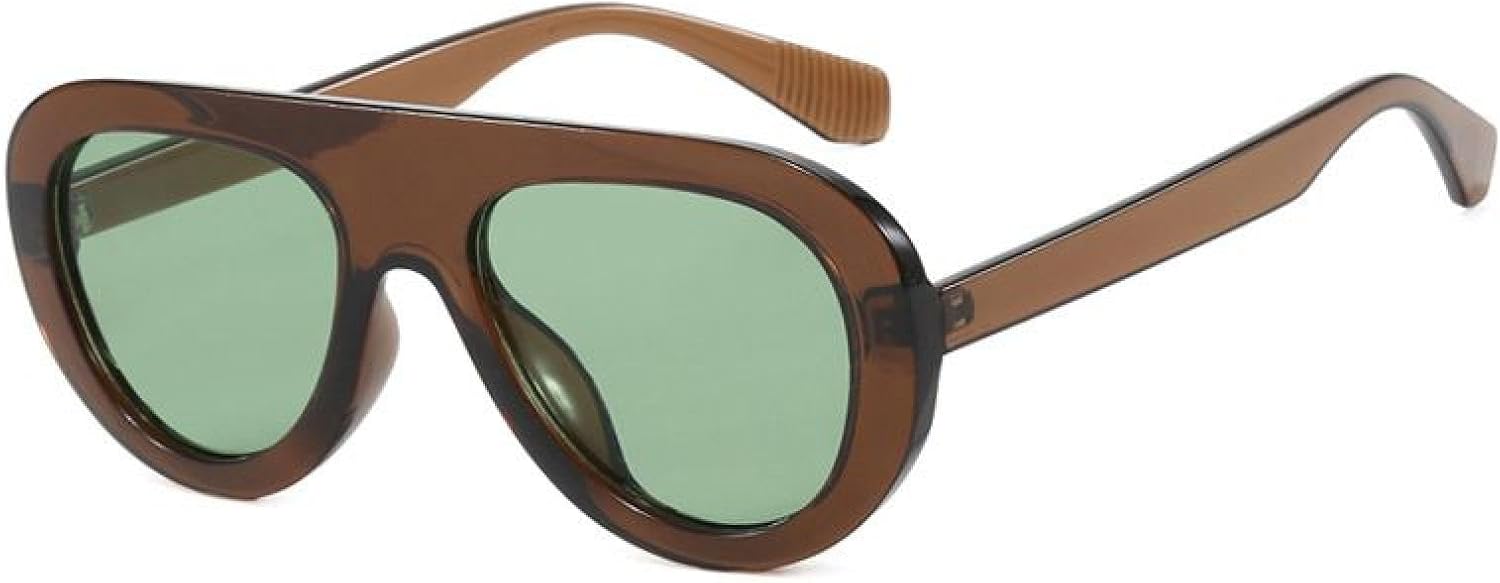 Овальные солнцезащитные очки в стиле стимпанк для женщин и мужчин, роскошные, для активного отдыха, с защитой от УФ-излучения UV400, модные, для путешествий TVTBBVV, C8browngreen
Овальные солнцезащитные очки в стиле стимпанк для женщин и мужчин, роскошные, для активного отдыха, с защитой от УФ-излучения UV400, модные, для путешествий TVTBBVV, C8browngreen