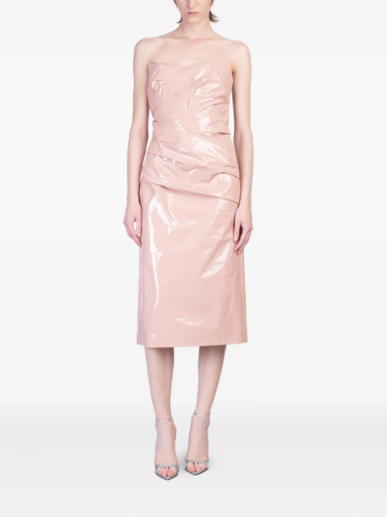 Платье-бюстье миди Del Core с драпировкой, розовый
Платье-бюстье миди Del Core с драпировкой, розовый