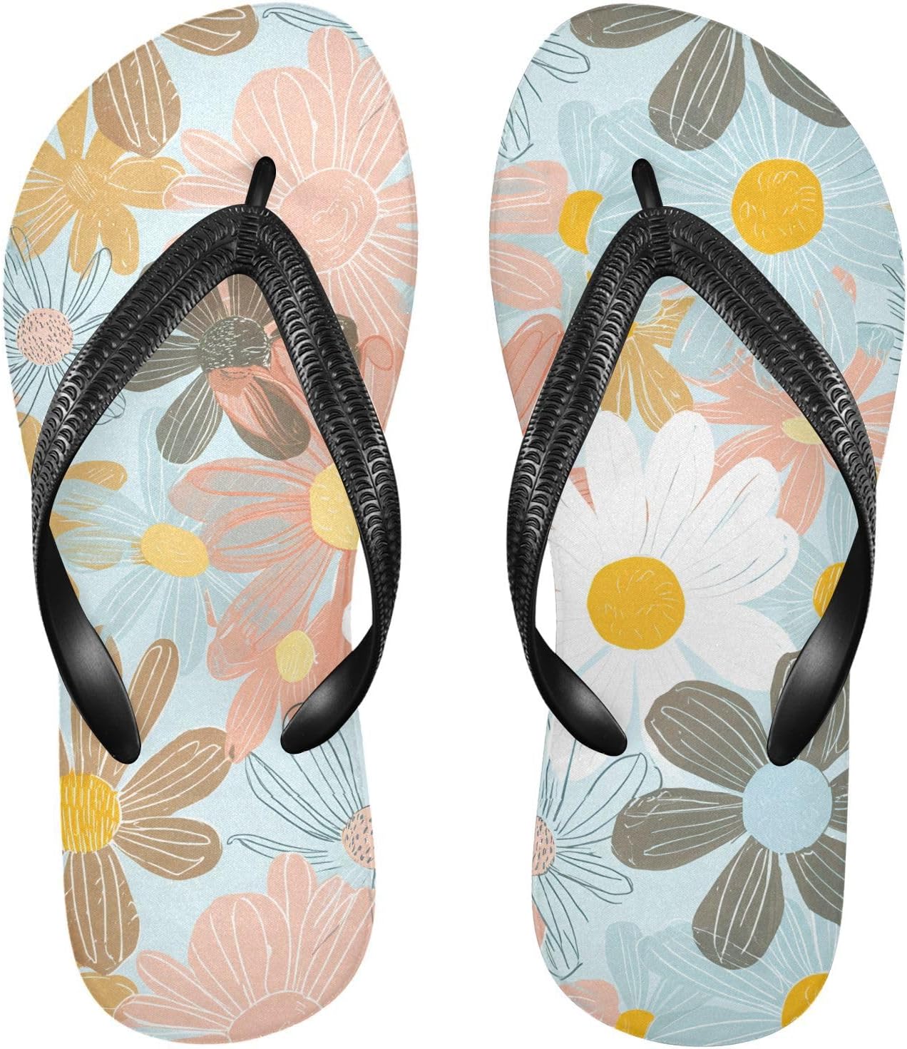 Женские и мужские пляжные шлепанцы Daisy Sketch с синим рисунком, резиновые, противоскользящие, летние тапочки для душа и прогулки Sinestour
Женские и мужские пляжные шлепанцы Daisy Sketch с синим рисунком, резиновые, противоскользящие, летние тапочки для душа и прогулки Sinestour