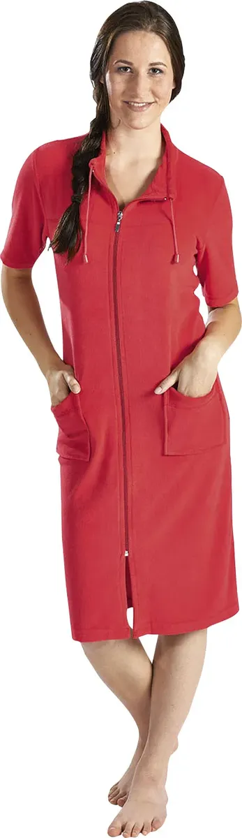 Женский халат Wewo fashion "033" (1 шт.), пляжное платье, короткий, на молнии, воротник на шнурке, короткие рукава, красный
Женский халат Wewo fashion "033" (1 шт.), пляжное платье, короткий, на молнии, воротник на шнурке, короткие рукава, красный