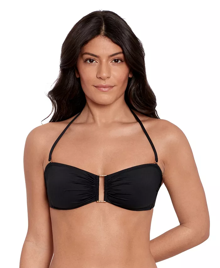 Женский купальный топ Bandeau Bra с кольцом Lauren Ralph Lauren, черный
Женский купальный топ Bandeau Bra с кольцом Lauren Ralph Lauren, черный