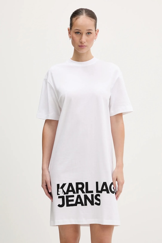 Хлопковое платье Karl Lagerfeld Jeans, белый
Хлопковое платье Karl Lagerfeld Jeans, белый