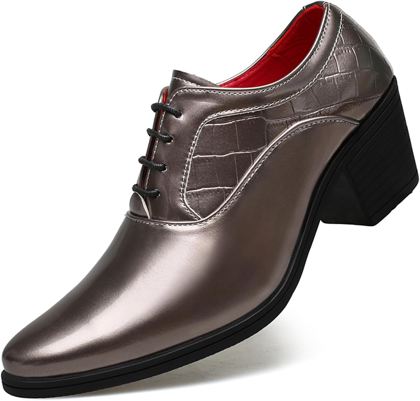 Мужские оксфорды из лакированной кожи на массивном каблуке, зауженный носок, шнуровка, модные туфли на высоком каблуке для работы, бизнеса, свадьбы, выпускного и торжественного платья Ptnoka, коричневый
Мужские оксфорды из лакированной кожи на массивном каблуке, зауженный носок, шнуровка, модные туфли на высоком каблуке для работы, бизнеса, свадьбы, выпускного и торжественного платья Ptnoka, коричневый