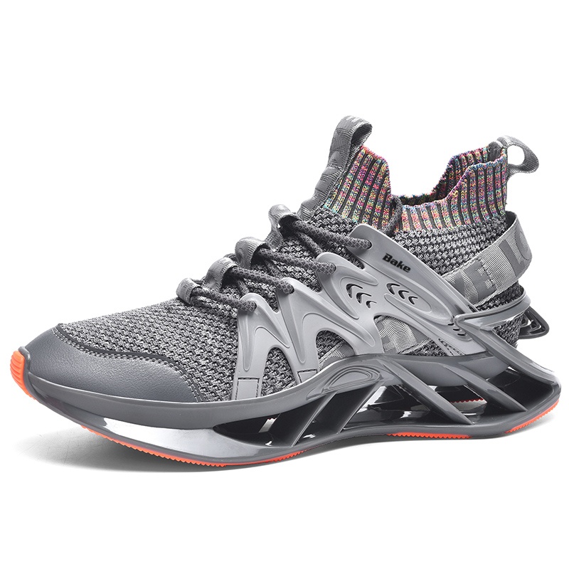 BAKE Амортизирующие кроссовки с противоскользящими и износостойкими свойствами мужские низкие повседневные серые, цвет Gray 
BAKE Амортизирующие кроссовки с противоскользящими и износостойкими свойствами мужские низкие повседневные серые, цвет Gray