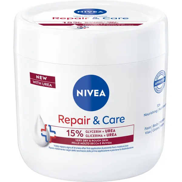 Многофункциональный крем с мочевиной, 400 мл Nivea Repair&Care
Многофункциональный крем с мочевиной, 400 мл Nivea Repair&Care