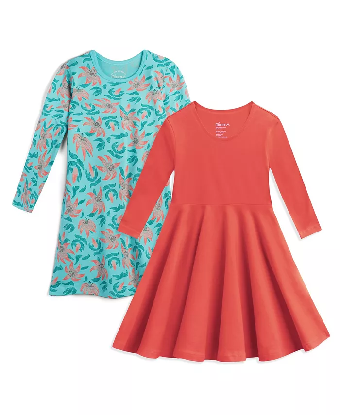 Девочки, платье с длинным рукавом из органического хлопка Fair Trade, набор из 2 шт Mightly, оранжевый
Девочки, платье с длинным рукавом из органического хлопка Fair Trade, набор из 2 шт Mightly, оранжевый