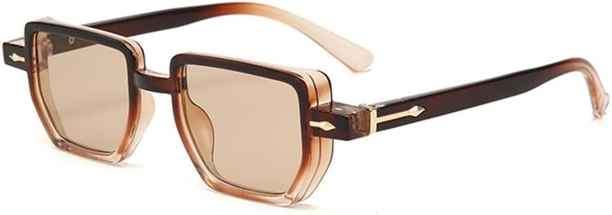 Винтажные солнцезащитные очки Polygon для женщин с прозрачными линзами и защитой от УФ-излучения UV400, а также солнцезащитные очки для мужчин с заклепками HDUBFY, Brown
Винтажные солнцезащитные очки Polygon для женщин с прозрачными линзами и защитой от УФ-излучения UV400, а также солнцезащитные очки для мужчин с заклепками HDUBFY, Brown