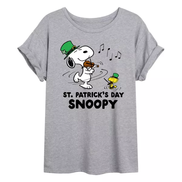 Детская оверсайз футболка с арахисом и Снупи в честь Дня святого Патрика Licensed Character, серый
Детская оверсайз футболка с арахисом и Снупи в честь Дня святого Патрика Licensed Character, серый