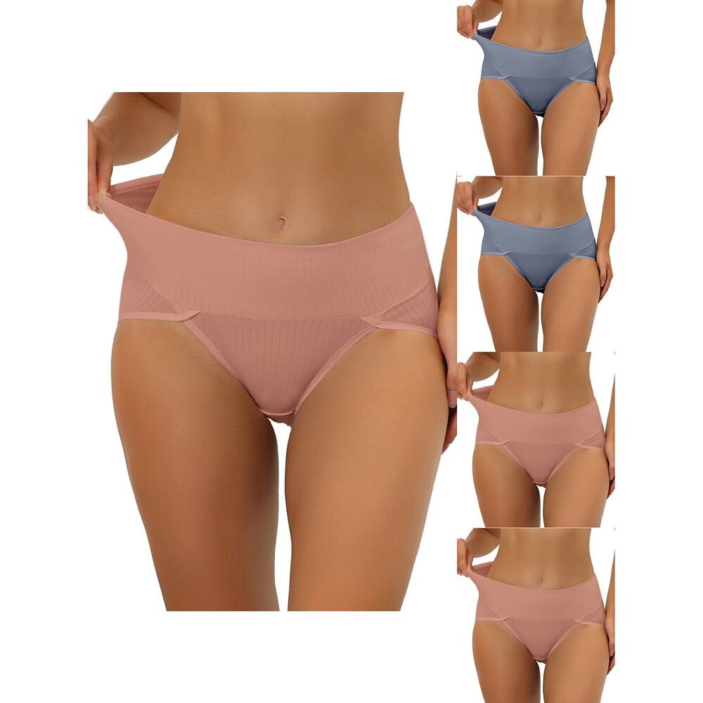 5 упаковок женского нижнего белья в рубчик с высокой талией и контролем живота, доступны в размерах больших размеров ALLEGRA K, цвет Light Red Blue
5 упаковок женского нижнего белья в рубчик с высокой талией и контролем живота, доступны в размерах больших размеров ALLEGRA K, цвет Light Red Blue