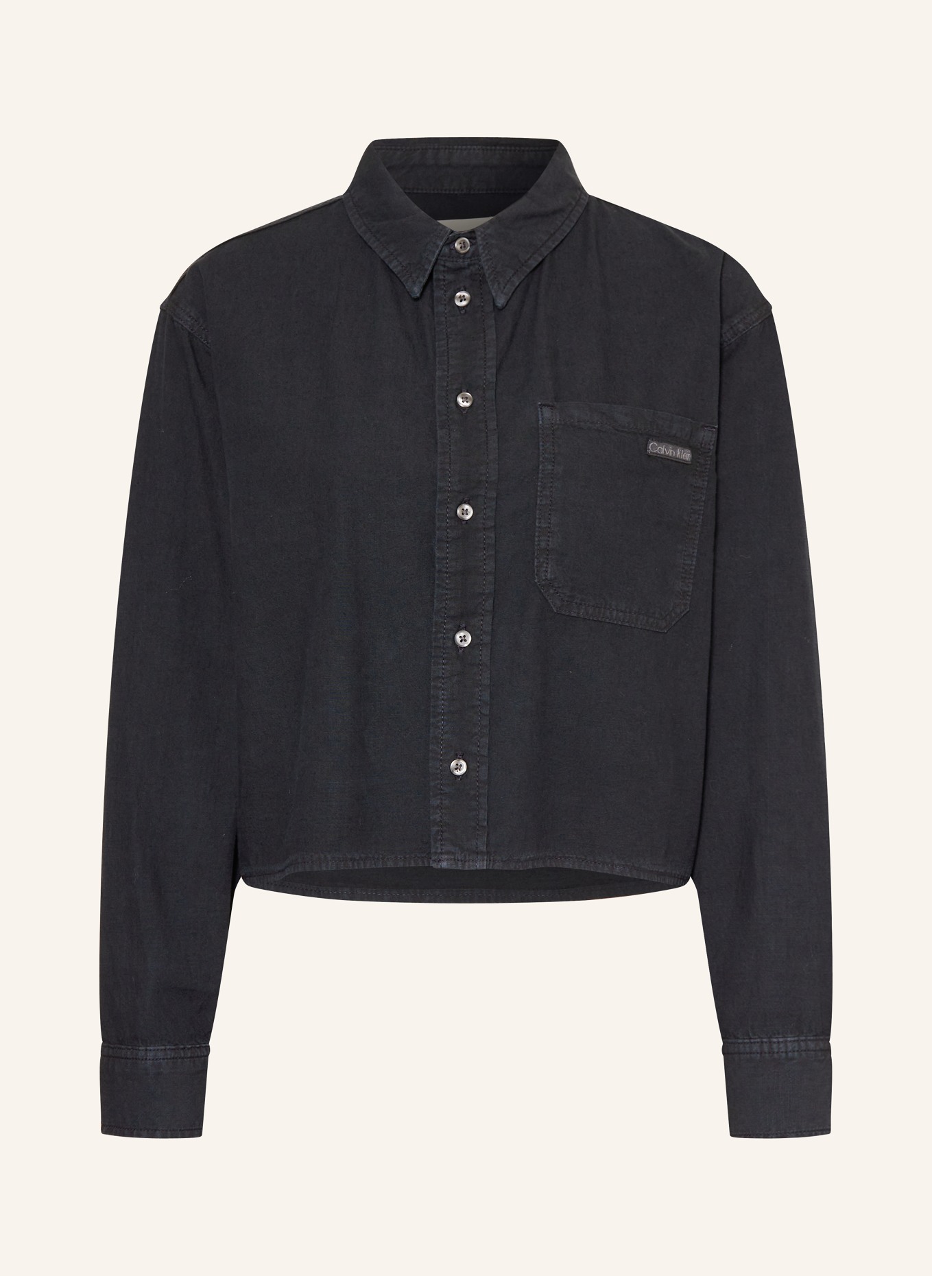 Укороченная блузка-рубашка Calvin Klein Jeans, черный
Укороченная блузка-рубашка Calvin Klein Jeans, черный